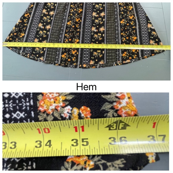 VERO MODA Floral Print Fit & Flare Midi Dress With High Neck Size XS - Picture 15 of 16